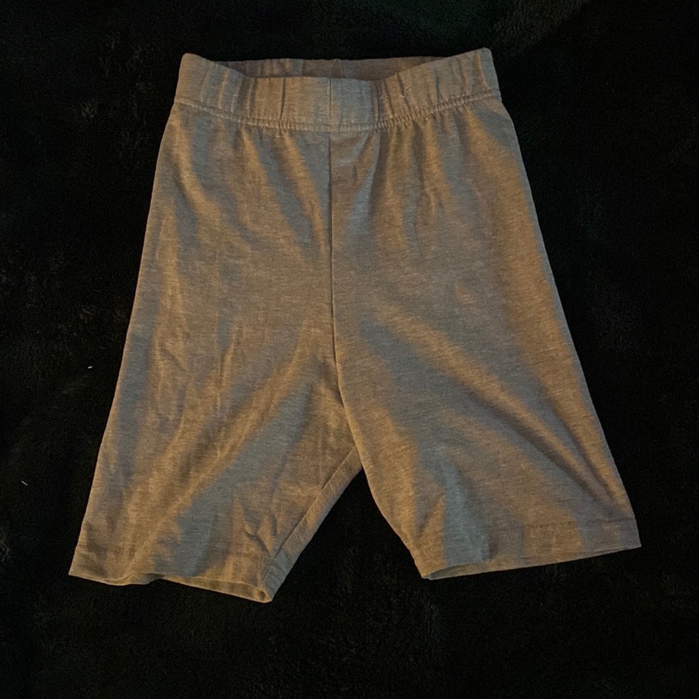 Gray biker shorts